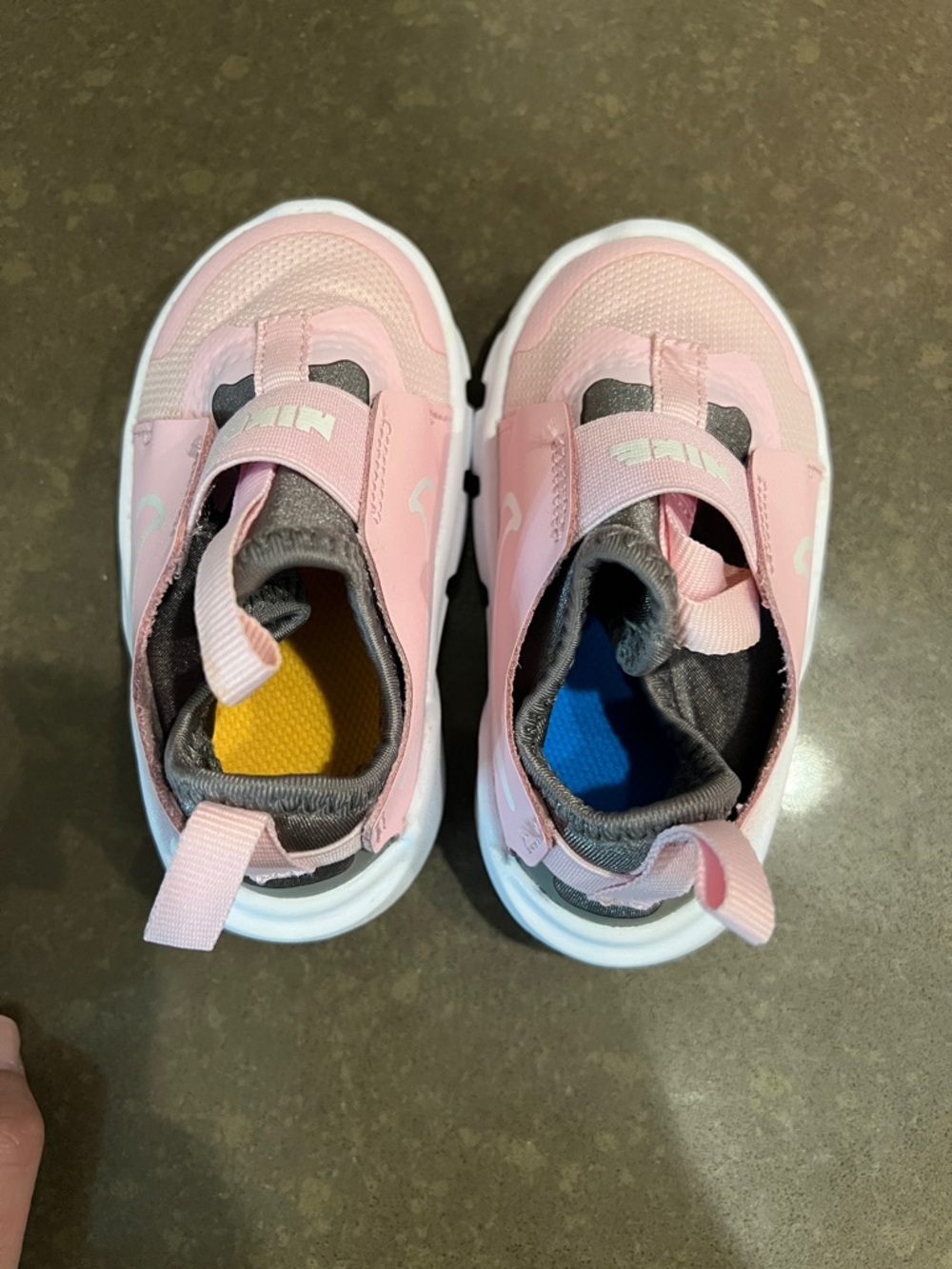 Nike Kids Pink Slip-On Sneakers with White Sole - Picture 4 of 6